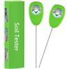 Kehigovi 2 Pezzi Misuratore umidità Terreno, Igrometro Piante Portatile, Misuratore Terreno Senza Batteria, Sensore umidità Suolo, Moisture Meter per Piante Vaso, Orti Domestici