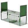 Qianruida Trappole Per Ratti Grandi da Esterno Interno Gabbia Trappola Per Topi Vivi con 2 Porta 80x26x26cm