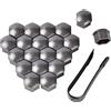 Cerioll Tappi Copridado Ruota 19mm, 20 Pezzi Copridado Ruota, Copri Dado per Bullone Ruot, Copridado Ruota 19mm, Tappi per Dadi Ruota 19mm, 19mm Copri Bulloni Copri Dado Ruota con Strumenti Rimozione