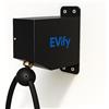 EVify Supporto per cavo automatico di tipo 2 retrattile - Supporto da parete per cavo di ricarica con alloggiamento in acciaio - Ideale per uso esterno