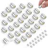 BTFO 30pz Micro Mini Luci LED, Bianco Freddo Luci LED Miniature con 15 Batterie Extra per Case Bambole Piccoli Lavoretti Decorazioni DIY per Progetti Miniatura Costruzioni Giocattolo Addobbi Feste