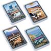 Wendels Kartenspiele Wendels - Set di 4 carte da gioco su montagne, città, deserti e laghi | giochi di conoscenza come quartetto per bambini a partire da 8 anni