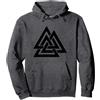 Wikinger & Kelten by yuma Valknut, Odino, simbolo vichingo, Pagan nordico tedesco, Felpa con Cappuccio