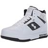 BK British Knights British Knights Mens Kings SL Sneaker, White/Black/Silver, 9.5 US