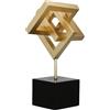 Casablanca modernes Design Casablanca - Oggetto decorativo Connect in metallo, colore oro, opaco, altezza 40 cm x larghezza 23 cm, decorazione per finestre