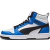 Puma Rebound V6 Mid JrSneaker Unisex per Bambini, Puma Bianco Arancione GLO Puma Nero, 6 UK