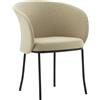 Normann Copenhagen - Poltrona imbottita Knit - Beige - Legno certificato FSC - Designer Yuchen Wu