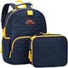 Chase Chic Zaino Bambina Bambino, 3-7 Anni Zainetto Scuola Elementare Ragazza Ragazzo con Borsa Porta Pranzo Set Leggero Zaino Asilo Bimba per Gita Elementari Scolastica, Auto Blu