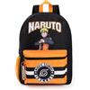Vanilla Underground Naruto Shippuden Zaino per ragazzi | Zaino nero e arancione con spallacci regolabili | Borsa pratica e organizzata di Uzumaki Hokage per bambini | Regalo Articolo da collezione della serie anime