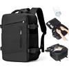 BJLFS Zaino Ryanair 40x30x20 Sottovuoto con pompa Zaino da Viaggio aereo Cabina 40x30x20 Impermeabile Bagaglio a Mano Wizzair Sottovuoto Borse da Cabina per Easyjet 45x36x20 Zaino Airback Donna