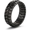 GTHIC Anello in scala di drago in acciaio inossidabile Anello con amuleto per animali con spirito gotico per uomo Gioielli con fascia punk Regalo Taglia 6