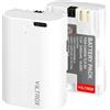 VILTROX 2 Pack LP-E6/LP-E6NH 2400mAh Batteria di ricambio ricaricabile per fotocamera con ricarica rapida USB Type-C compatibile con Canon EOS R5 R6 R6II R7 5D II III IV 6D 6DII 70D 80D 90D