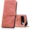 CXTcase Custodia a portafoglio per Google Pixel 10 Pro XL 6.8 2025, in pelle PU, con fessure per carte di credito e supporto, per Google Pixel 10 Pro XL, rosa