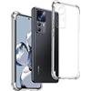 REY Cover in Gel TPU Anti-Shock per XIAOMI 12T - XIAOMI 12T PRO, Morbido Silicone Custodie Protettivo Case, Anti-Scratch, Protettiva Sottile Back Cover