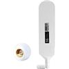 Vecys 4G LTE Antenna SMA Maschio Connettore 12dBi 4G/5G ad Alto Guadagno Omni Direzionale Colla Stick Antenna 600-6000Mhz (Bianco, 1 PCS)