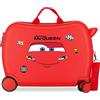 JOUMMA BAGS Cars Lightning McQueen Trolley Cavalcabile Abs 50 cm 4 Ruote Rosso
