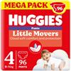 HUGGIES Pannolini Huggies lLittle Movers Megapack - Taglia 4 - 9-14 Kg - 96 Pezzi