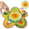 OSDUE Tappeto Olfattivo Cane, 60cm Foraggiamento Tappeto per Cani Addestramento Foraggiamento di Animali Lavabile Antiscivolo Tappetino Puzzle di Snuffle Giocattolo per Cani Attivazione Mentale Cane A