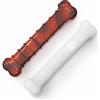 Nylabone Durable Power - Giocattoli da masticare per cani, confezione doppia, al gusto di manzo e pollo, grandi, per cani fino a 23 kg (2 pezzi)
