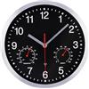 VIVILINEN 25CM Orologio da Parete Radiocontrollato con Termometro e Igrometro Orologio da Parete Moderno Silenzioso Senza Ticchettio Orologio Rotondo Decorativo per Camera da Letto Cucina Soggiorno