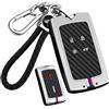 ontto Custodia per chiave auto, adatta per chiavi di carte Renault Clio 5 Capture 2021 Scenic Megane 4 Austral Koleos Zoe Kangoo Twingo Arkana Metallo Custodia per chiavi Telecomando Cover-B Argento