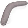 Emi&Sam Cuscino per allattamento da 170 cm, federa per cuscino per allattamento, federa di ricambio (solo federa) 16. Grigio - Dots)
