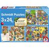 Schmidt Spiele 56417 Dove è il piccolo trapano 3x24 pezzi puzzle per bambini, colorato, normale