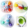 lerrbo 3 PCS Pop Suction Cup Spinner Toys per Bambino e Bambina di 1 Anno | Tovaglie Giradischi Originali per Bambini dai 1 ai 2 Anni | Regalo di Compleanno per Bambino dai 12 ai 18 Mesi