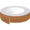 cyclingcolors 1x Bordo bordatura nastro per bordi in ABS senza colla 23 mm x 5 m spessore 0,80 mm pannello per mobili piano di lavoro laminato in legno, Ciliegio Locarno