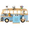 Little Goldie Kids Interior Little Goldie Tonie - Scaffale per fino a 32 personaggi Tonie (magnetici), motivo autobus per ragazzi e ragazze, autoportante o sospeso, per Toniebox 1 e 2 (blu)
