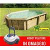 Piscina in legno 4,00 m x 6,10 m ottagonale - Ocea 610 Ubbink