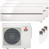 Mitsubishi Electric Condizionatore Mitsubishi Electric Kirigamine Style MSZ-LN trial split 9000+9000+12000 BTU inverter A++ wifi esterna 5,4 kW bianco MXZ-3F54VF3-2MSZ-LN