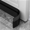 AOTUAO Paraspifferi Sottoporta, Paraspifferi Porta Blindata 100 X 5cm, Risparmiare Energia Paraspifferi Porta Ingresso, Paraspifferi Sottoporta Blindata Autoadesiva, Riduce il Rumore,anti-Freddo-Nero