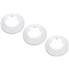 PATIKIL 3pz Coperture Copri Tubi per Tubo Acqua 32mm Rosetta Termosifoni, Copricalorifero Termosifone Plastica Accessori Termosifoni per Tubi Riscaldamento Scudo Collare Parete, Bianco