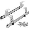 YCBTREE Guide estraibili per tastiera, per cassetti, regolabili in altezza, resistente, 30,5 cm, estratte parziali, 25 kg, portata: ripiano per tastiera per il sottopiano (40,5 cm)