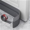 AOTUAO Paraspifferi Sottoporta, Paraspifferi Porta Blindata 100 X 5cm, Risparmiare Energia Paraspifferi Porta Ingresso, Paraspifferi Sottoporta Blindata Autoadesiva,Riduce il Rumore,anti Freddo-Grigio