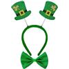 W WIDMANN MILANO Party Fashion, Kit per San Patrizio, Fascia scintillante, Papillon Verde, Qualità Durevole, Design Elegante, Versatile per Tutte le Feste, Sicurezza per Adulti