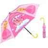 decalsweet Ombrello Pieghevole Antivento Bambino con Copertura, Resistente Ombrello Bambina, Facile da Trasportare Ombrello Pioggia, Ombrello Tascabile Bambini con Motivo Carino (Castello Principessa)