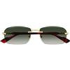 Gucci Occhiali da Sole GG1221S 006 Oro/Grigio Uomo 56/16/140