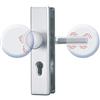 ABUS Maniglia antimicrobica KLS Clean Touch - per porte di appartamento con distanza di 72 mm - Maniglia interna ed esterna - per porte con apertura a sinistra e a destra - alluminio