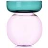 Ichendorf Milano Aura Vaso Sferico Piccolo Petrolio e Rosa in Vetro Borosilicato