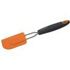 FACKELMANN Spatola, Soft Collection, in Silicone, Manico Soft Touch (Colore: Nero/Arancione), quantità: 1 Pezzo