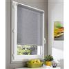 madecostore - Tenda avvolgibile, con paillette, 64 x 190 cm, colore: Grigio antracite