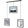 Umbra Exhibit Cornice portafoto, Acciaio, Nero, 3 Cornici