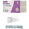 Glucoject Ago Per Penna Da Insulina Glucoject Lunghezza 6 Mm Gauge 31 100 Pezzi Glucoject