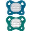 Chicco Dual Soft Succhietto Azzurro 16-36 Mesi 2 Pezzi Chicco