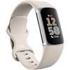 Fitbit Google Fitbit Charge 6 Activity tracker con abbonamento Google Health Premium di 3 mesi incluso, 7 giorni di durata della batteria, Alluminio Grigio Creta/Argento