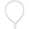 LILIE&WHITE Collana da donna in argento con ciondolo a forma di cuore, senza tempo, effetto opaco, anallergica e fedele ai colori, idea regalo per fidanzata, mamma o moglie