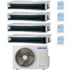 Samsung - Climatizzatore canalizzabile Samsung quadri split 9000+9000+9000+9000 Btu Inverter R32 A++ AJ080TXJ4