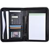 Ejoyous Portafoglio Aziendale, Cartella Padfolio Borsa per Documenti Organizer A5 Cerniera in Pelle PU con Blocco Note Porta Carte Calcolatrice